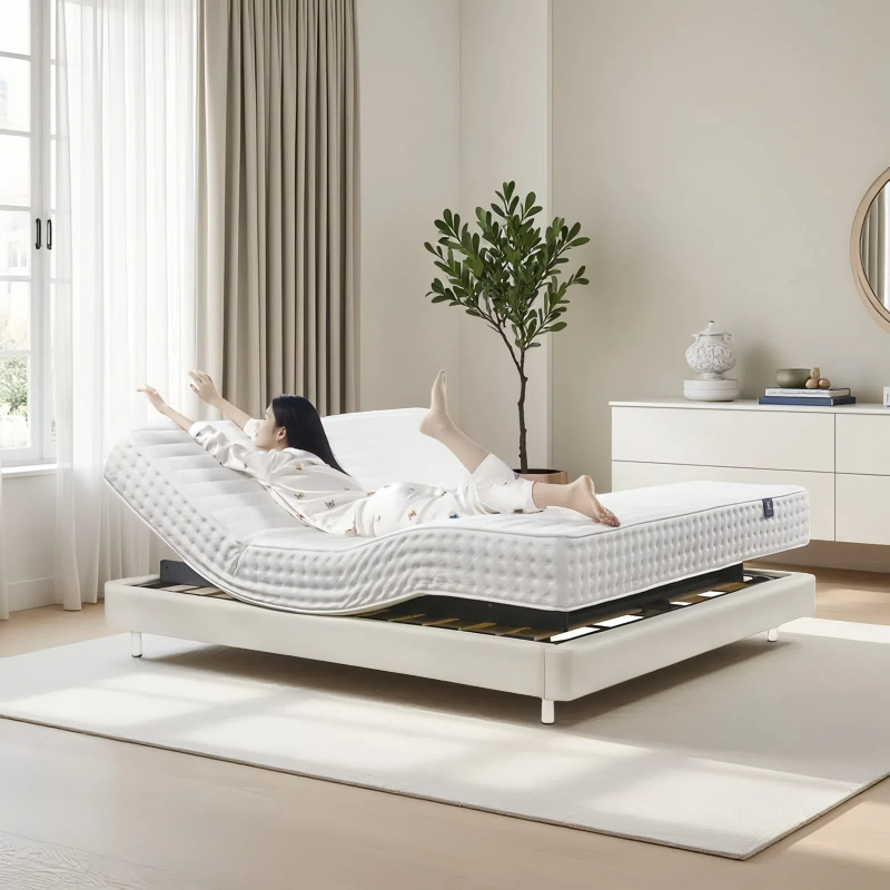 Hotel Project Postpartum Care Center Project Smart Mattress Sleep Monitoring Wholesale Electric Bed Zero-Pressure Smart Bed