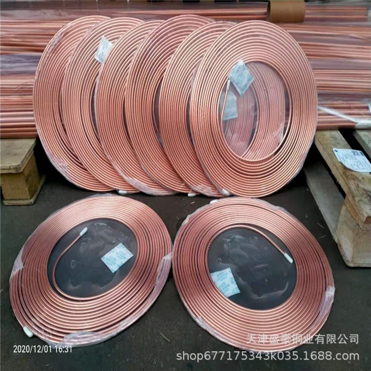 Медная катушка T2, медная трубка для кондиционирования, мягкая медная трубка 6.35-54, производитель фитингов в наличии