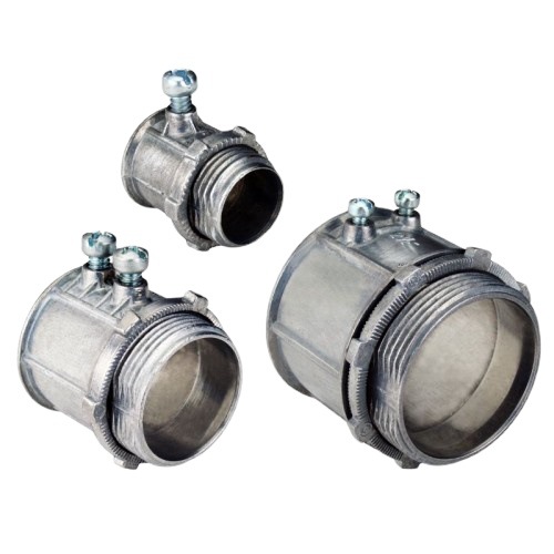 Zinc Alloy Emt Conduit Box Connector with Screws Zincemtsetscrewconnector Zinc Alloy Anti-Corrosion