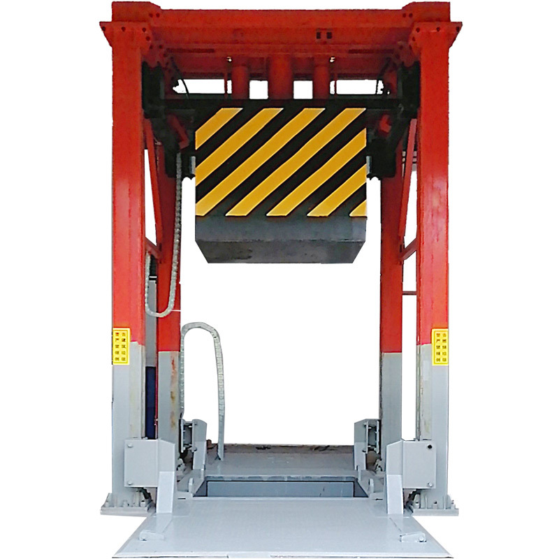 Three-cylinder four-column compressed garbage transfer station Vertical garbage compression transfer equipment Fixed transfer station