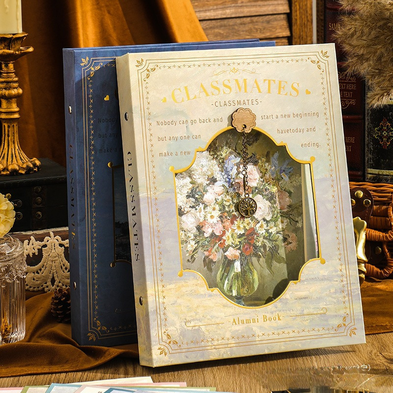 Ретро альбом для выпускников начальной школы 6 класса 2025 года с вырезами для фотографий