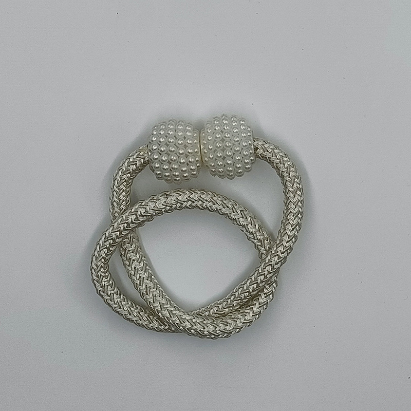 Factory wholesale creative decorative buckle strap punch-free installation-free pearl buckle curtain buckle