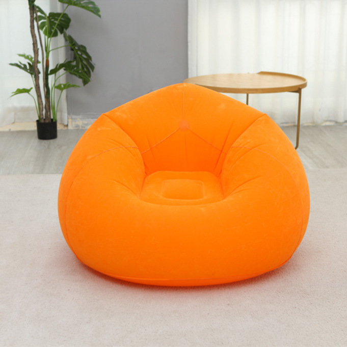 Inflatable Spherical Sofa, Flocked Lazy Sofa Manufacturer, Direct Sales of Inflatable Velvet Sofa Recliner, Inflatable Single Sofa