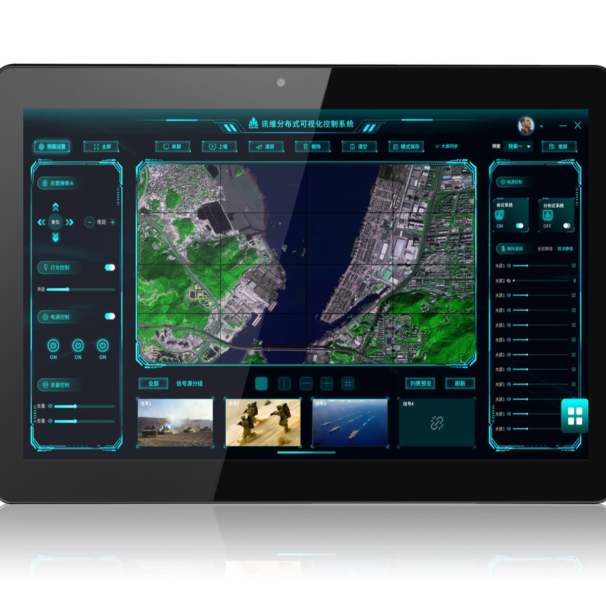 Large-Screen Visualized Distributed System Enterprise Big Data Management Platform Distributed Input/Output Control Node