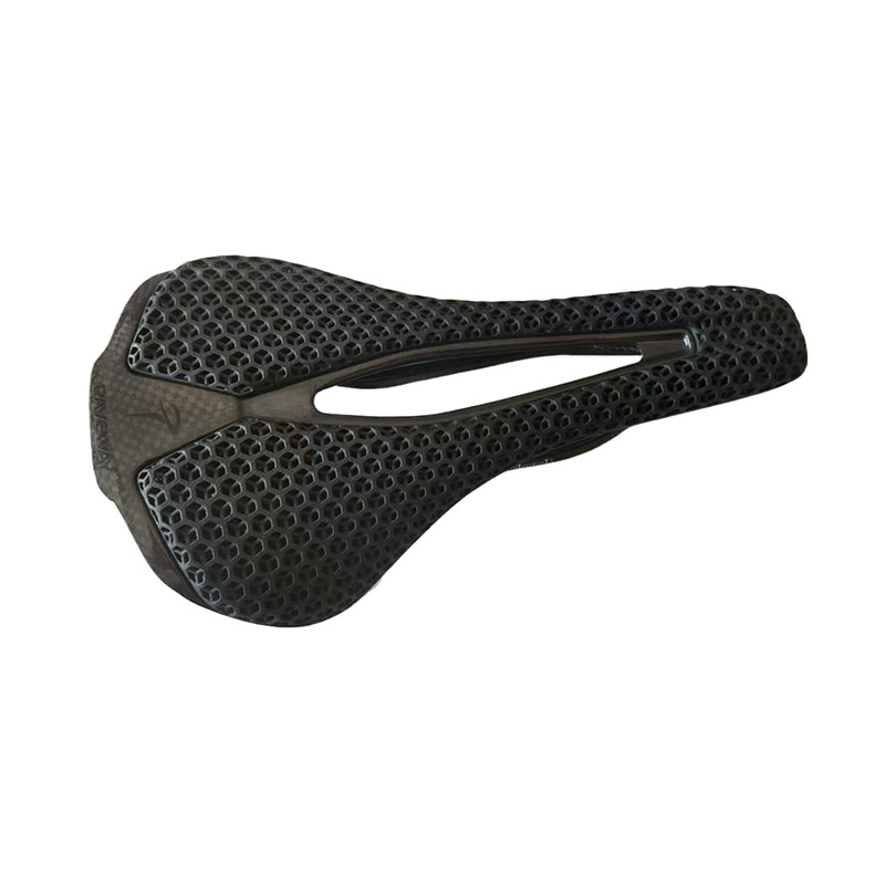 3D Printed Carbon Fiber Road Bike Mountain Biking Bicycle Seat Cushion Hollow Comfortable Ultra-Light Seat Bag Factory