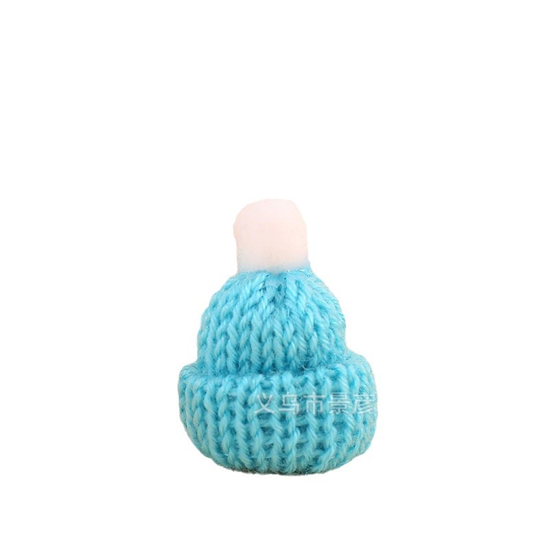 Amazon Christmas Cute Mini Woolen Hat Fur Ball Handmade DIY Jewelry Accessories Knitted Hat