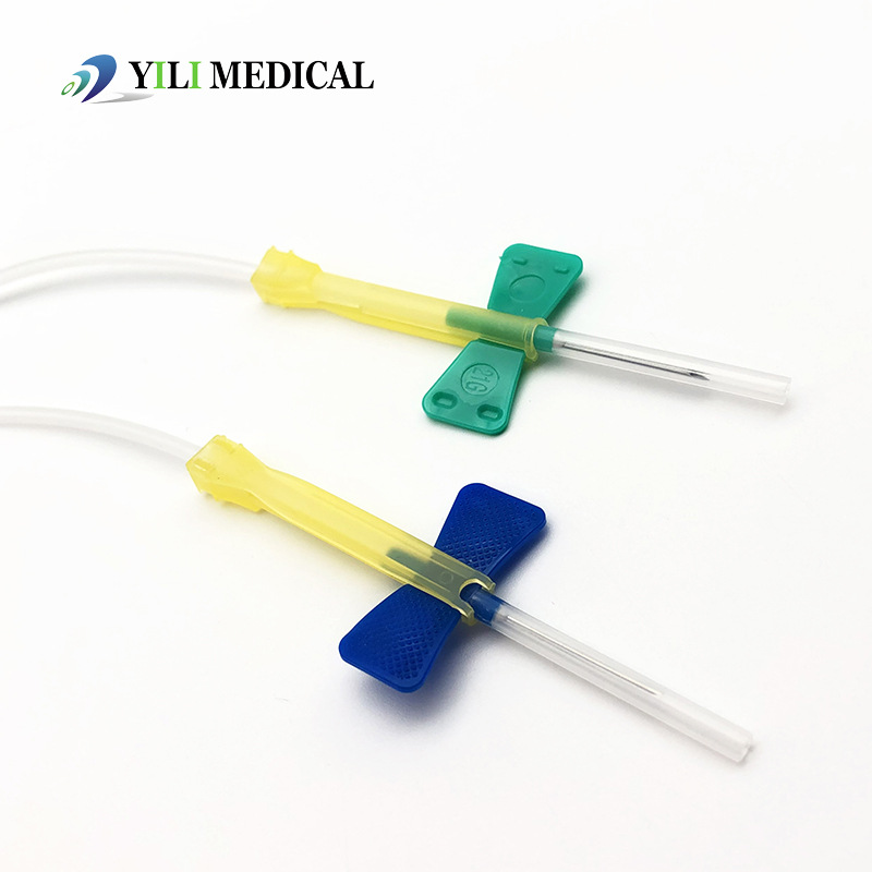 Double-Wing Safety Blood Collection Needle 21G23G Safe Bloodcollectionneedle Export Export