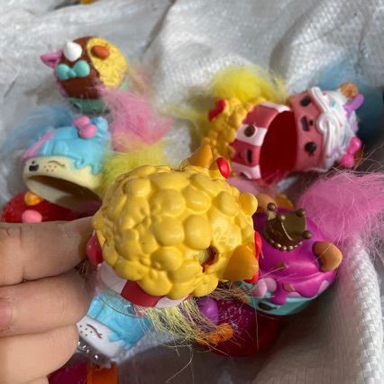 Xianglang Baby Scented Toy Play House Soft Jenga Hollow Headgear Blind Bag Packaging Hair Style