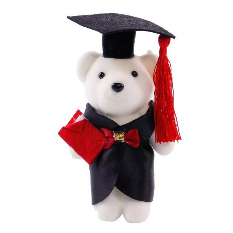 Graduation bear doll bachelor's clothing doll master's bubble doctor bear doll classmate junior high school graduation season gift