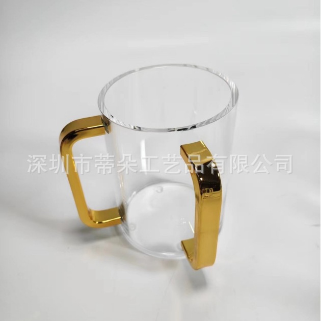 Golden Handle Jewish Cup Golden Handle Hand-washing Cup Golden Handle Hand-cleaning Cup Jewish Day Gift-giving Cup