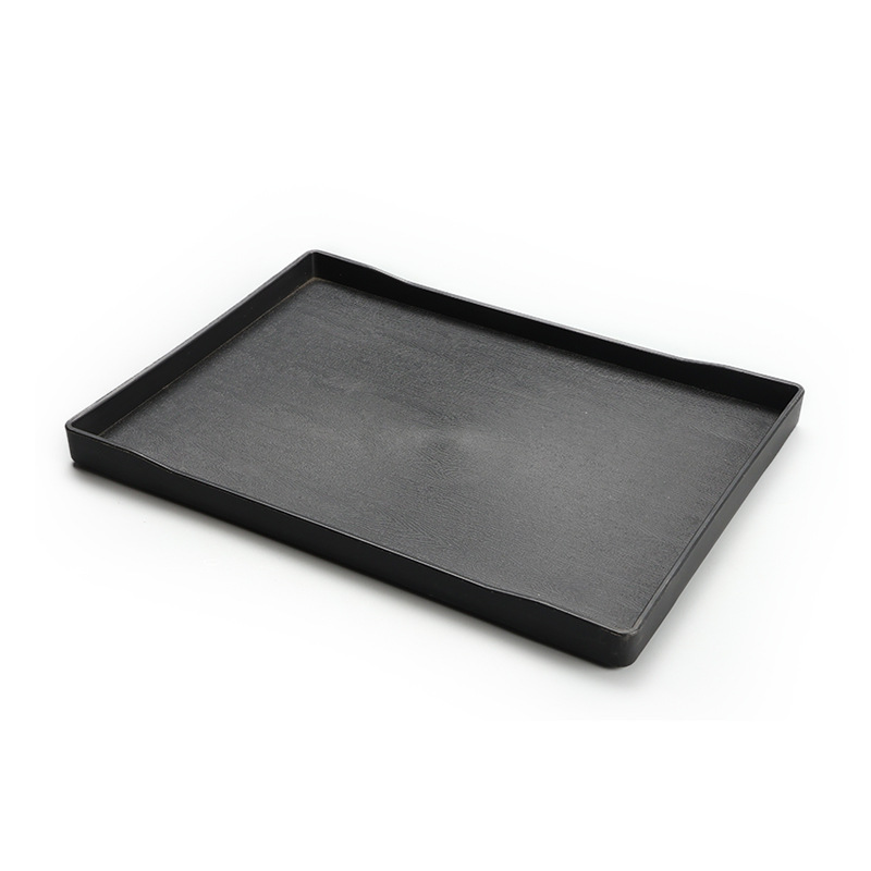 Hotel Tray Rectangular Plastic Melamine Guest Room Tea Tray Water Cup Toiletries Storage Tray Hotel Commercial Use