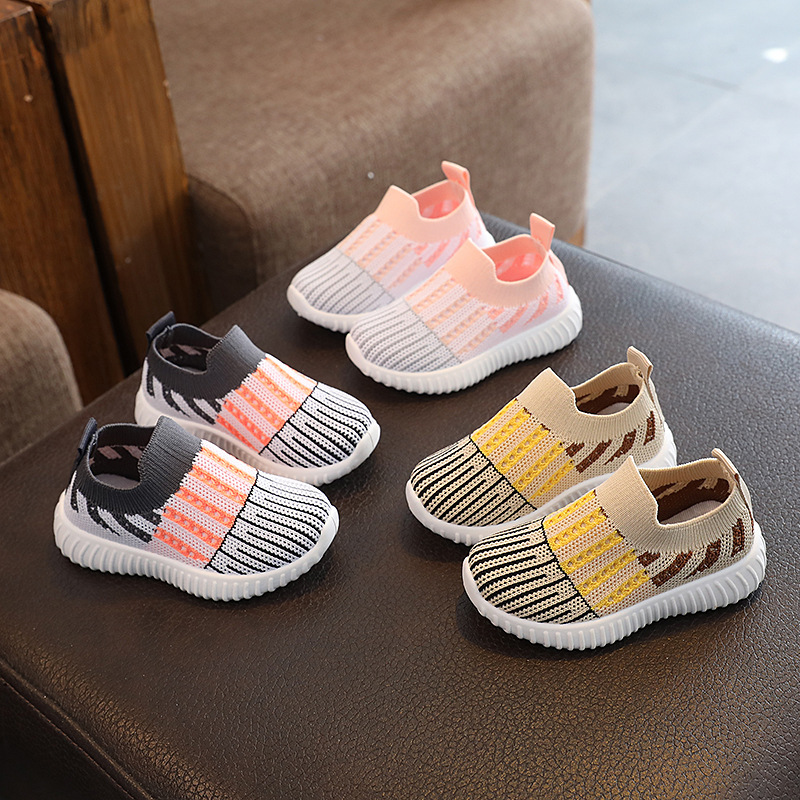 2025 Spring and Autumn New Girls' Shoes Kindergarten Slip-On Mesh Indoor Shoes Boys' Soft Sole Anti-Slip Sports Shoes