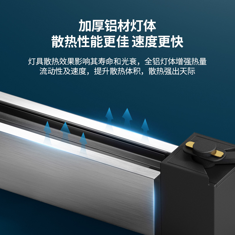 Led Adjustable Rail Fill Light Strip Diffuse Light Surface-Mounted Floodlight Clothing Store Commercial Track Spotlight