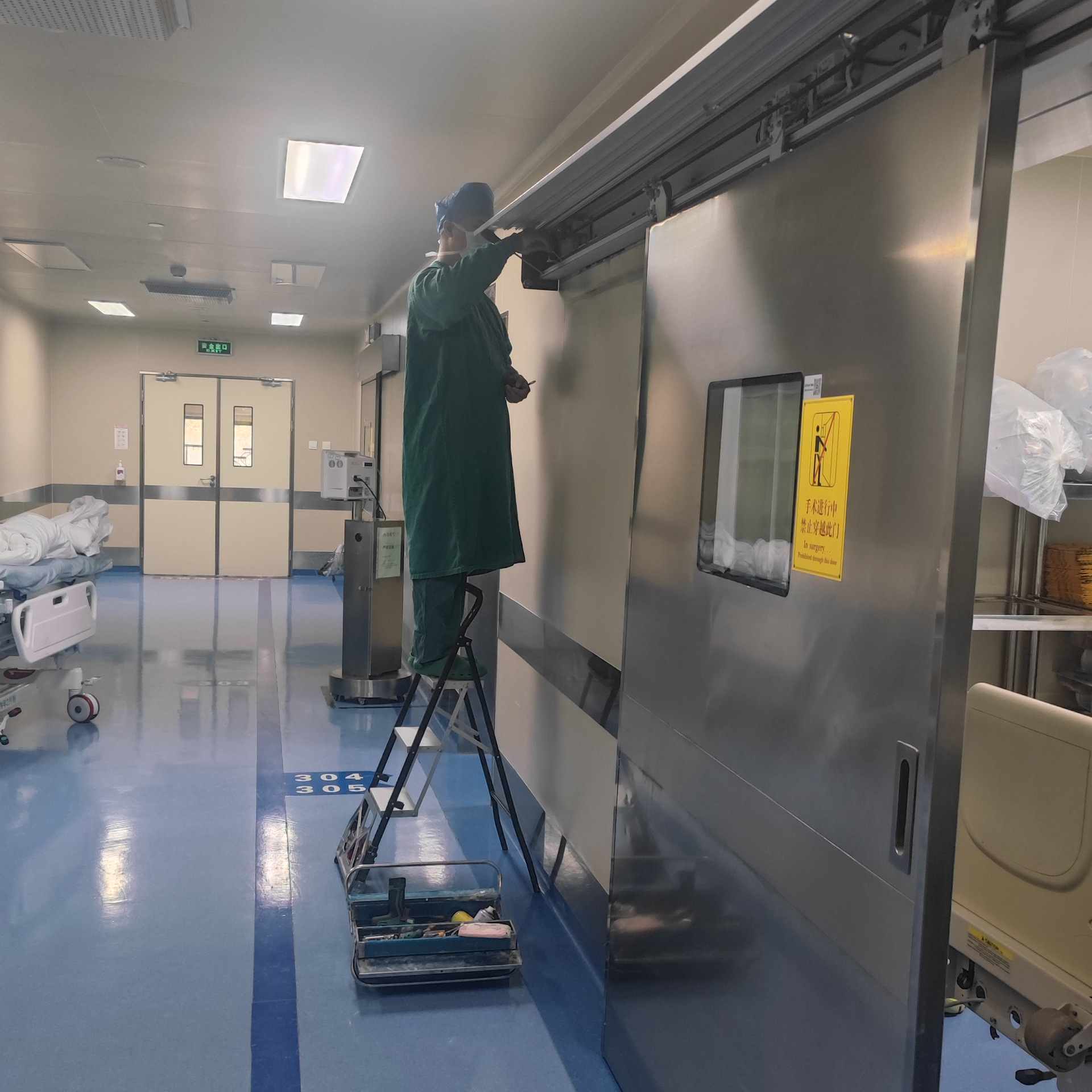 Hospital Operating Room Automatic Sliding Door Repair Anti Radiation Protection Door Supply Maintenance Professional Service