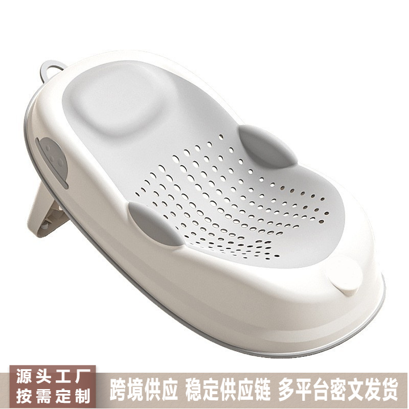 Сетка для купания новорожденных, поддержка для сидения и лежания, универсальная подставка для ванны, не скользящий коврик, термочувствительная подставка для ванны