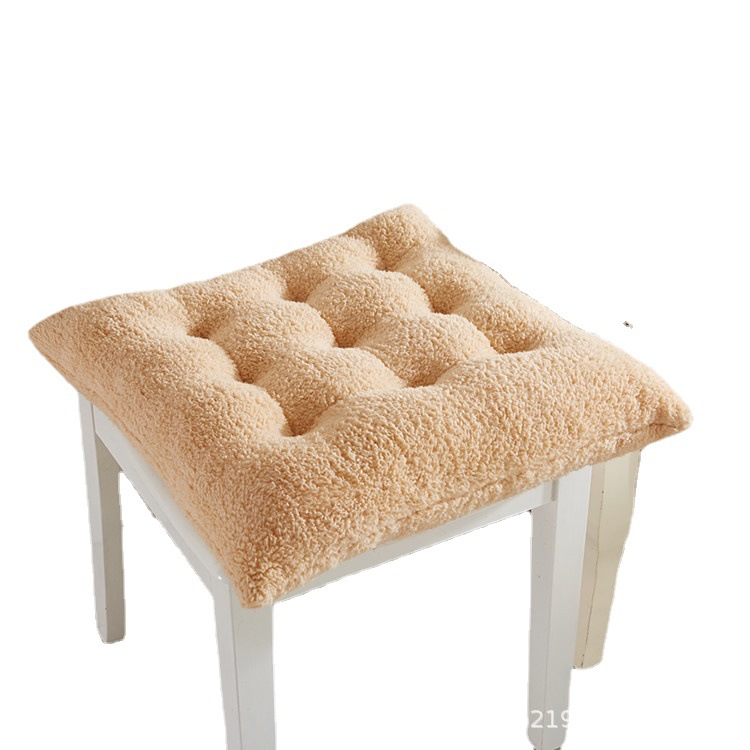 Lamb Fleece 9 Pin Cushion Office Thickened Cushion Winter Dormitory Cushion Double-sided Elevated Chair Cushion Fart Cushion Warm Cushion