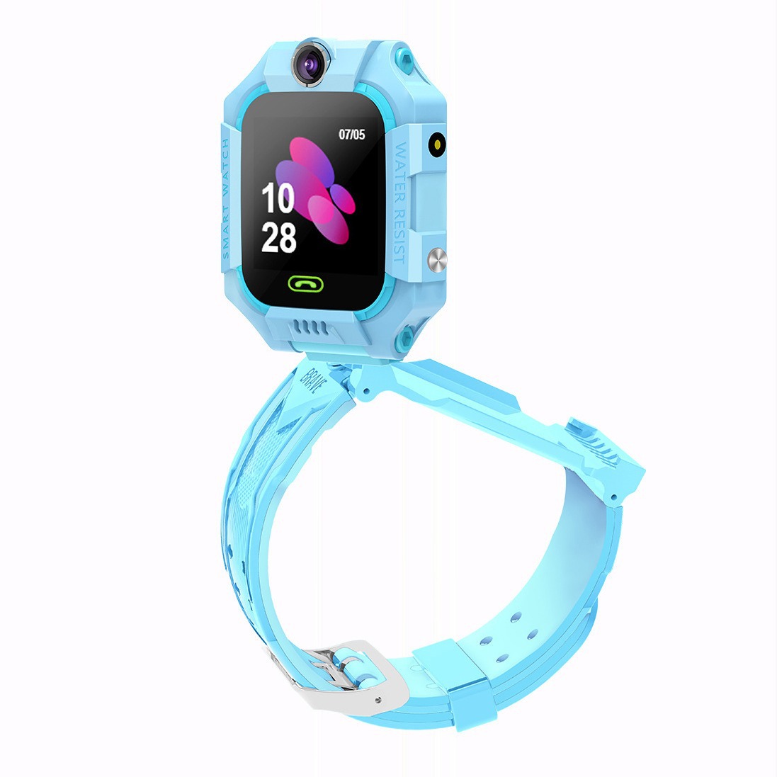 Cross-Border Sixth Generation Deep Waterproof 360 ° Rotating Flip Cover Q19 Smart Kidsren's Phone Watch Positioning Photo Export