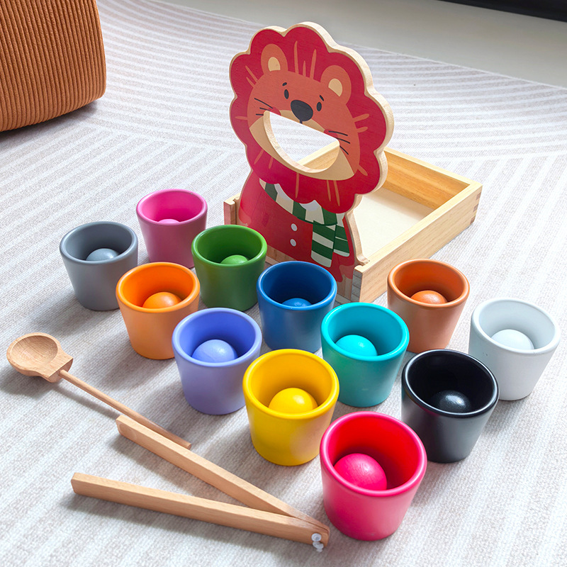 Montessori color cognitive teaching aids baby fine motor training children Montessori early education educational toys 2 years 1