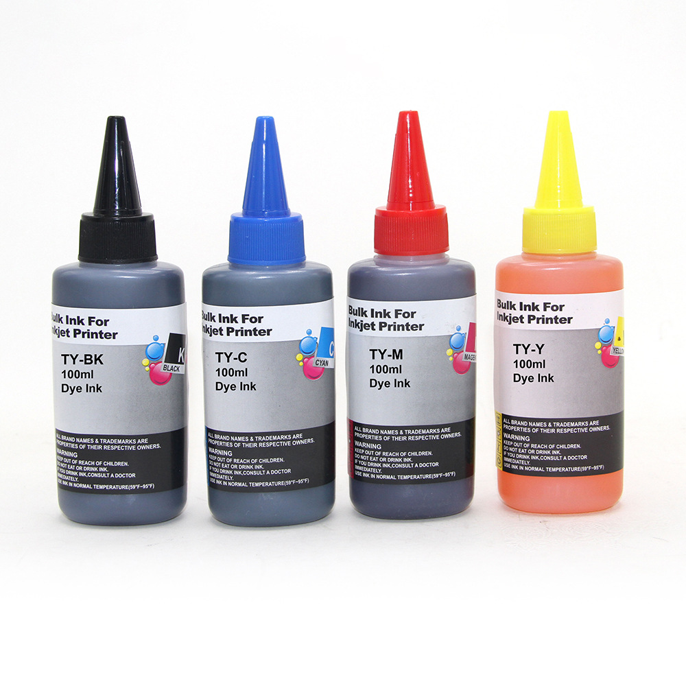 Customized factory direct 100ml Universal ink for HP/Canon/Epson/Brother printer filling