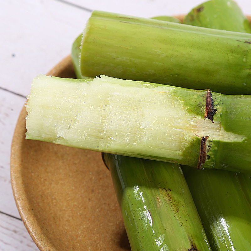 Taoshan Sugar Cane Green Peel Green Peel Pulp Fresh Fruit Sugar Cane Peel Can Be Torn by Hand 2.5kg Fruit Sugar Cane Can Be Eaten Directly