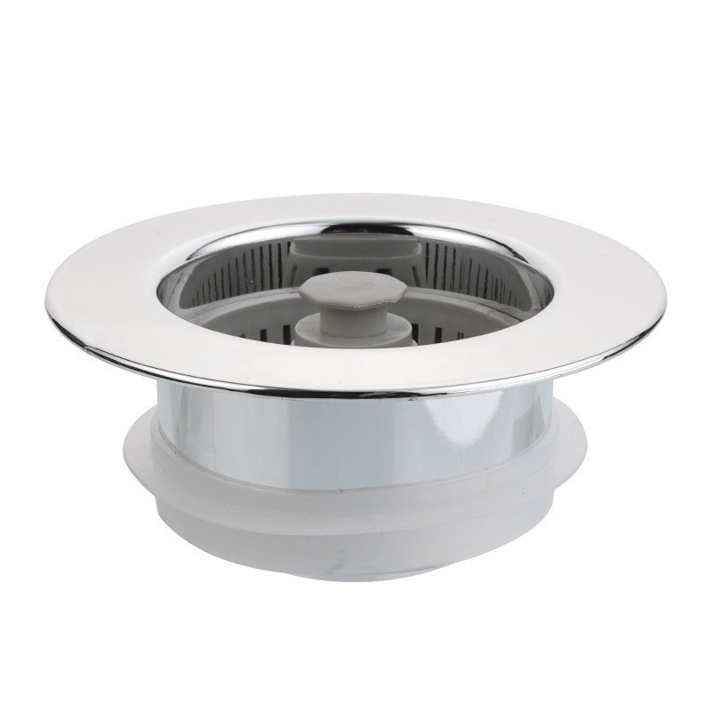 Kitchen Sink Filter Net Vegetable Washing Basin Bounce Core Light Luxury Sink Water Stainless Steel Press Plug Deodorant Artifact