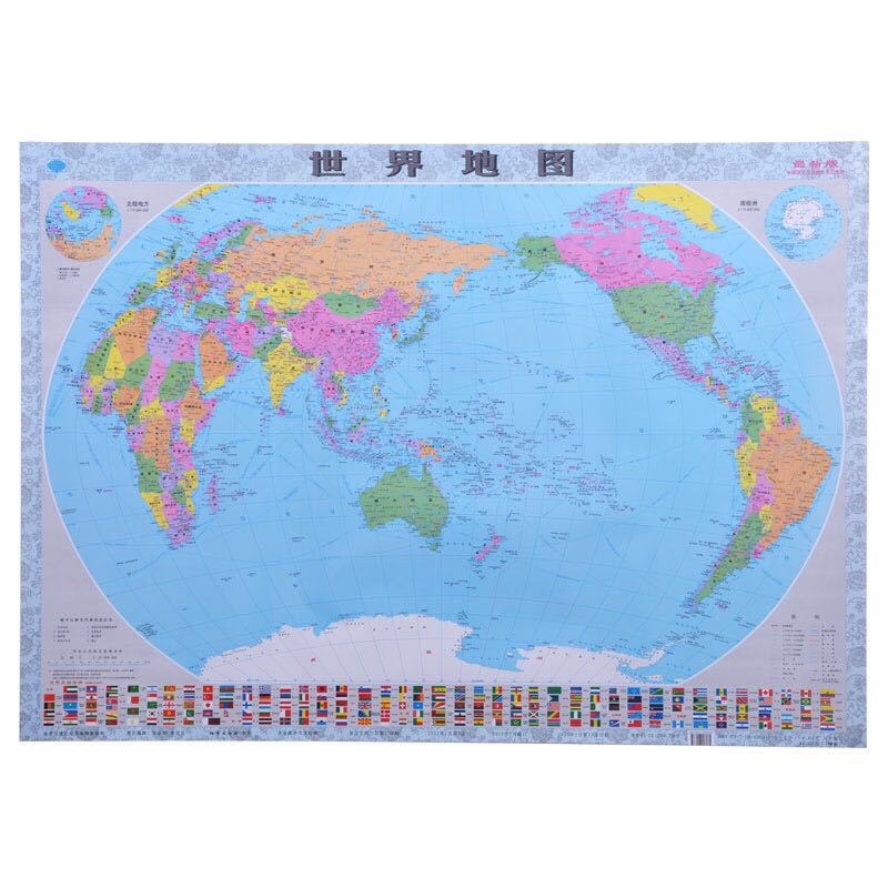 China map factory direct sales 2025 wholesale genuine double-sided film waterproof map world map