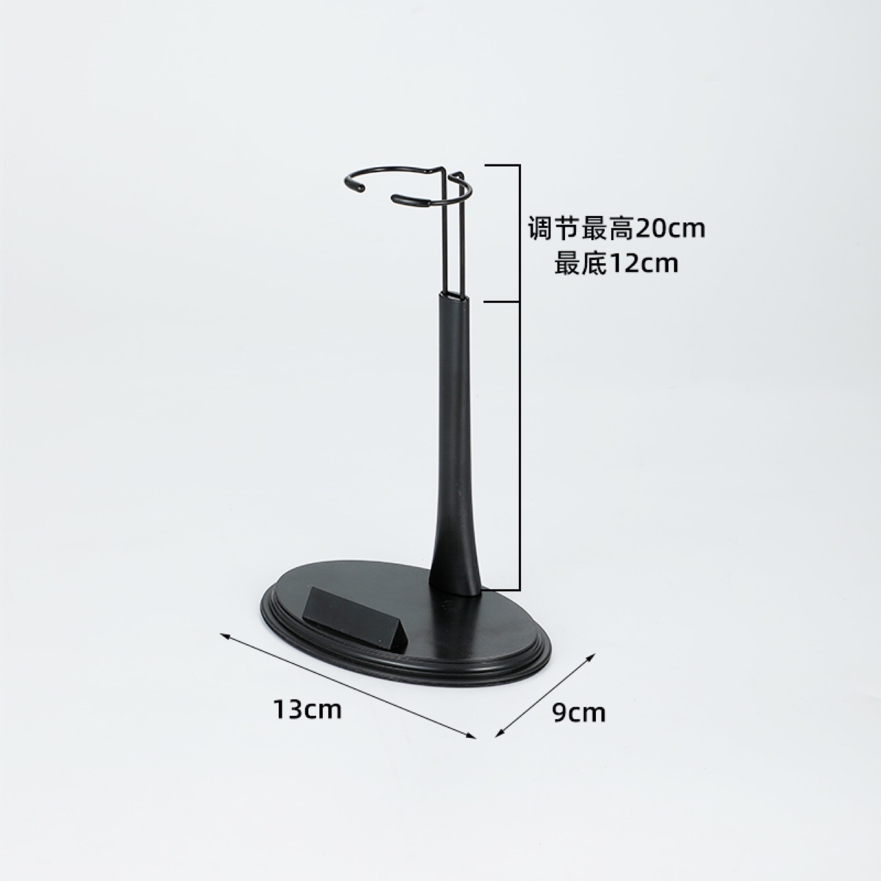 1:6 Soldier Bracket Model Platform Crotch Bracket U-Shaped Ring Bracket with Nameplate 12inch for Dolls