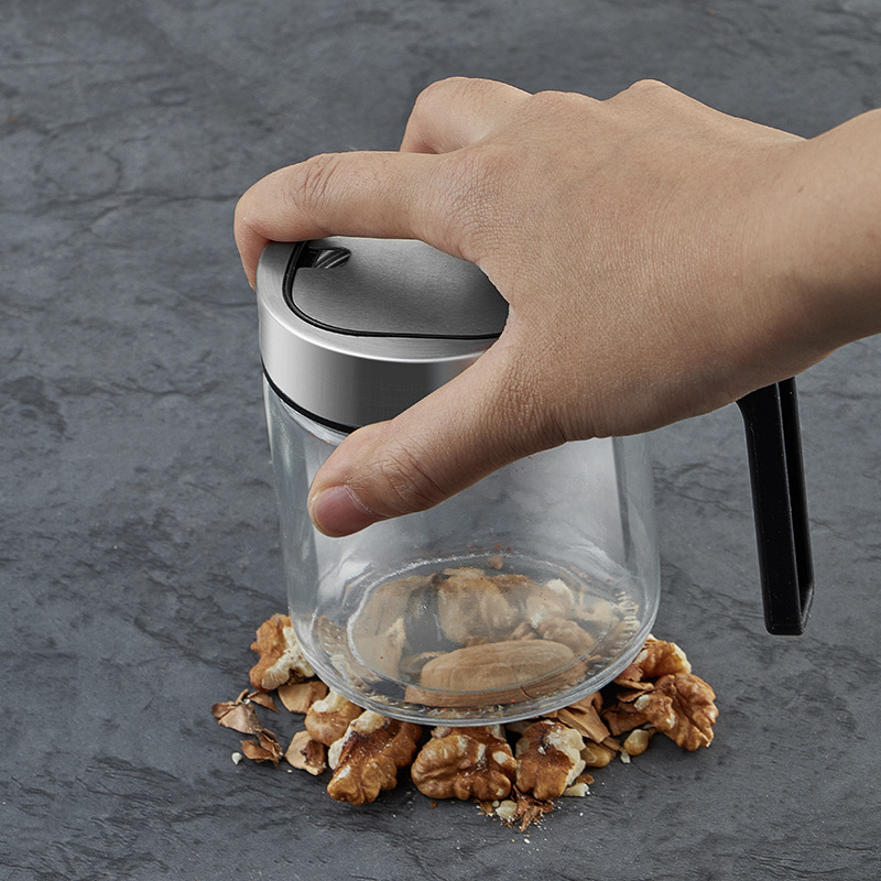 High-End Kitchen Seasoning Box Salt Shaker Seasoning Jar Glass Seasoning Bottle Household Seasoning Jar Storage Box Combination Set