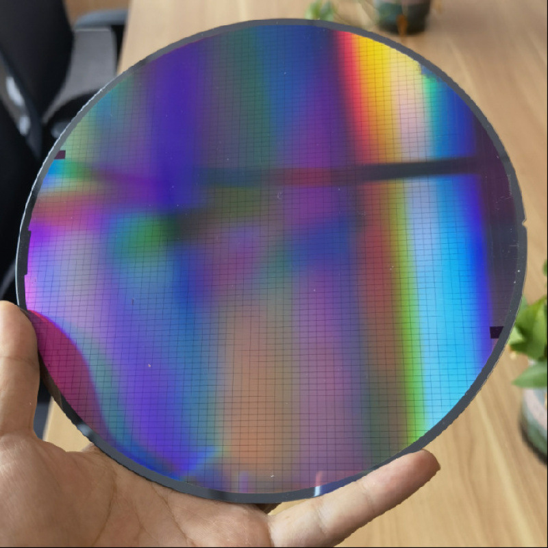 Chip Model Wafer Silicon Wafer Integrated Circuit Cpuic Semiconductor Cmos Photolithography Silver