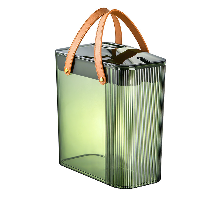 New Portable Tea Bucket Tea Separation Leaking Tea Water Filtering Waste Water Bucket Rectangular Light Luxury Tea Scrap Bucket