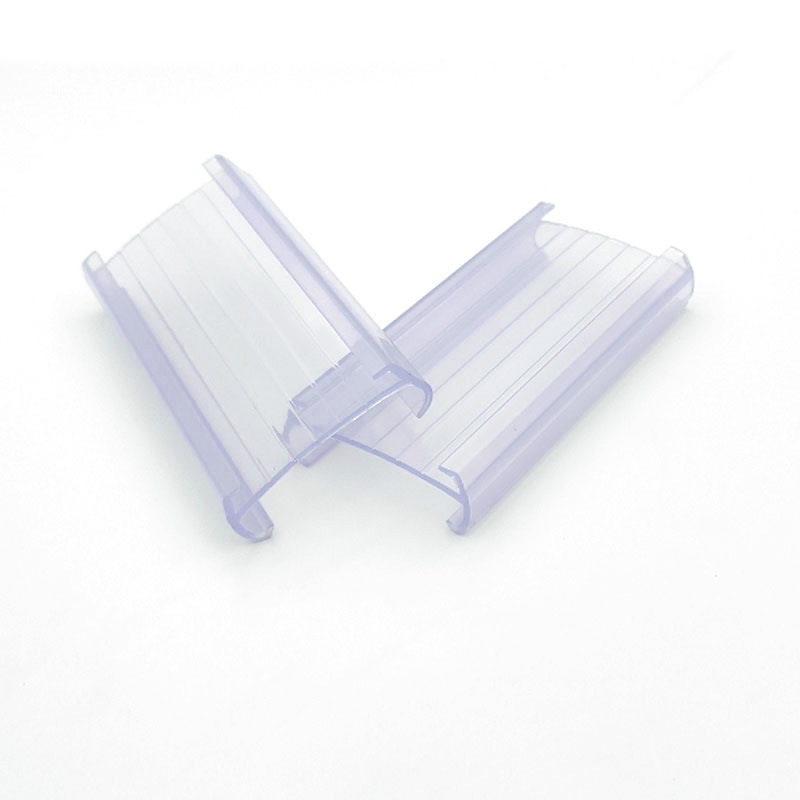 in stock Transparent Clip-type Shelf Transparent Label Rack Steel Wire Rack Label Clip with Insert Insert Handwritten Label