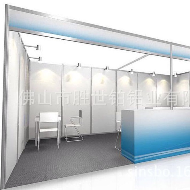 Foshan Manufacturer's Ready Stock 3*6 Standard Exhibition Booth Materials, Octagonal Pillars, Exhibition Partition, Clothing Exhibition Booth Equipment