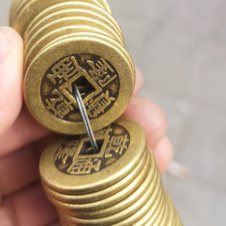 Thickened Copper Coins Five Emperors Retro Copper Coins Brass Antique Objects Thickeneded 2.8cm Pressure Threshold Thickeneded Copper Coins Wholesale
