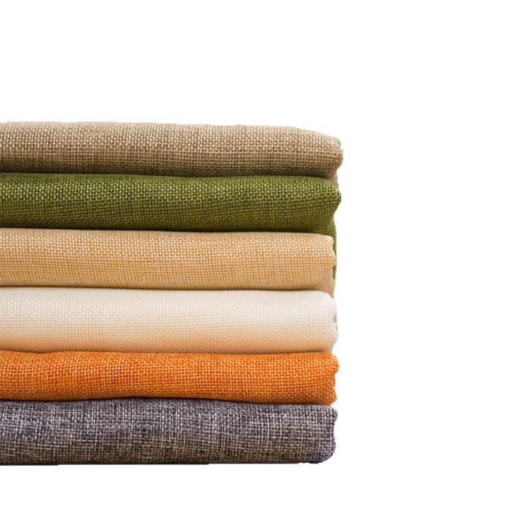 Spot 800D imitation linen linen pillow cloth tablecloth door curtain cloth sand release luggage cloth wholesale PE coating
