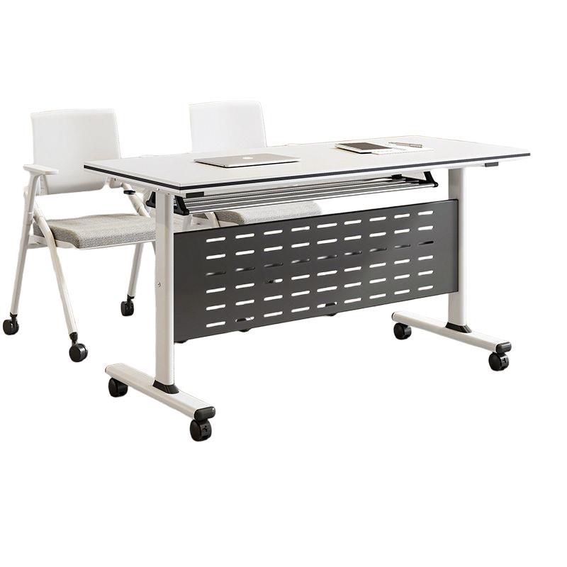 Training Table and Chair Combination Mobile Desk Long Table Educational Institution Splicing Training Table Desk Folding Conference Table