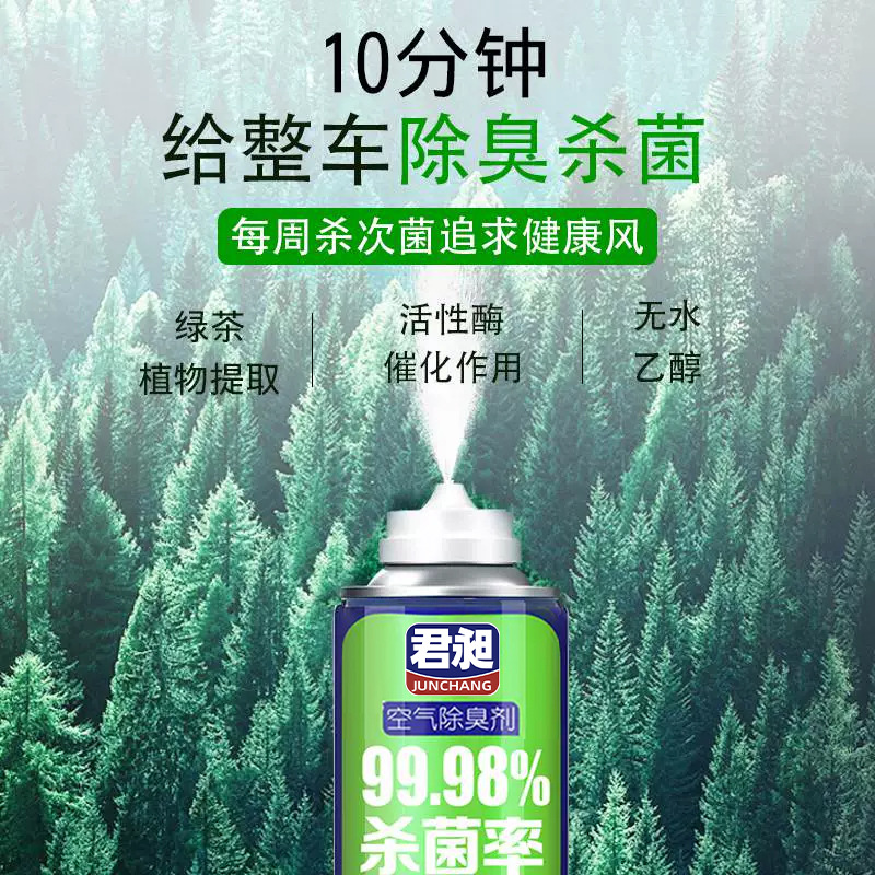 Car Odor Remover, Deodorizer, Disinfectant, and Sanitizer Spray for Car Air Freshener and Air Conditioning