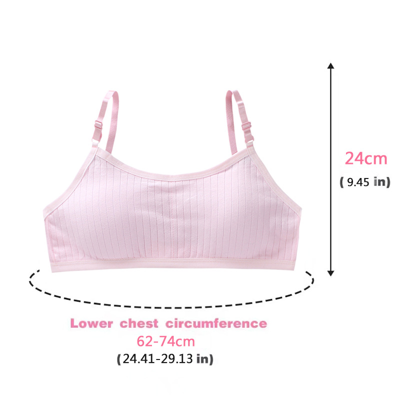 Girls Vest Intimates Sling Primary School Students Buckle Cotton Development Period Bra Kidsren 10 Girls 14 Years Old Summer