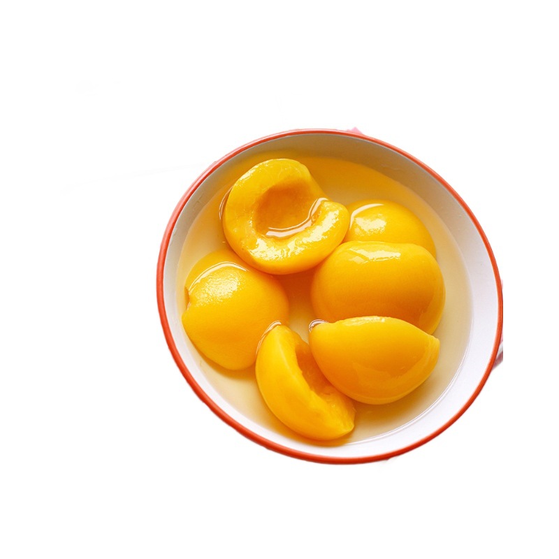 Canned yellow peach 510g 4 bottles of canned fruit sugar water canned net red snacks whole box factory wholesale generation