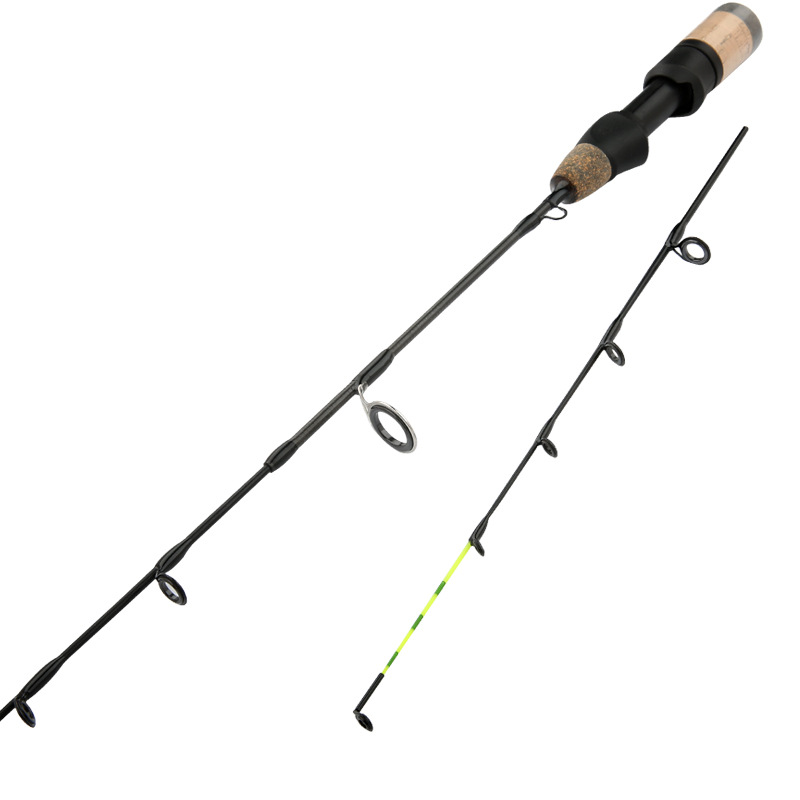 Jiewei Ice Fishing Rod Double Rod Tip 60cm Winter Fishing Rod Shrimp Rod Jointed Lure Rod Fishing Gear Straight Handle Wholesale