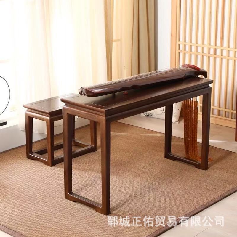 Стол и стулья для гуцина из старого ясени, новый китайский стол для чайного искусства, простой антикварный стол из цельного дерева для гуцин и стульев