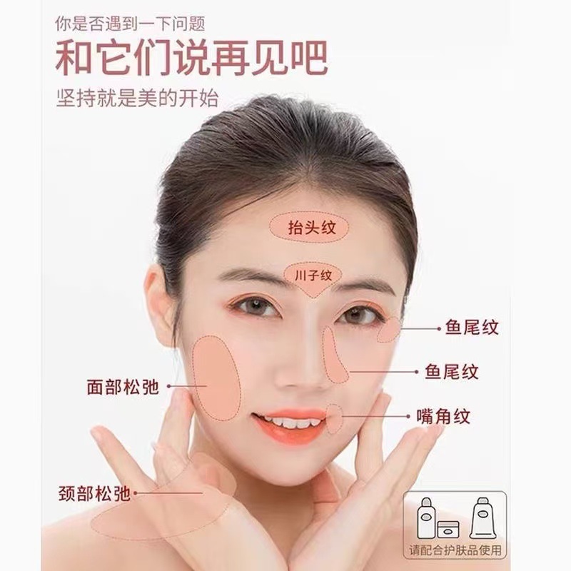 Rose Quartz Roller Massager Set Non-Jade Double-Headed Massage Stick Facial Beauty Board Double-Headed Manual Stick