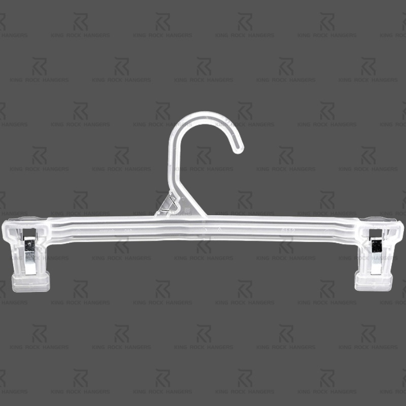 Source Factory Wholesale 6112 Translucent Adult Pants Clips Pp Material Skirt Pants Hangers Clothing Accessories Plastic Pants Hangers