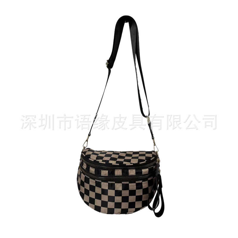 Cross-Border Cross-Body Shoulder Bag for Women, New Fashion Travel Bag, Short-Distance Oxford Cloth Large-Capacity Women's Lightweight Cross-Body Bag