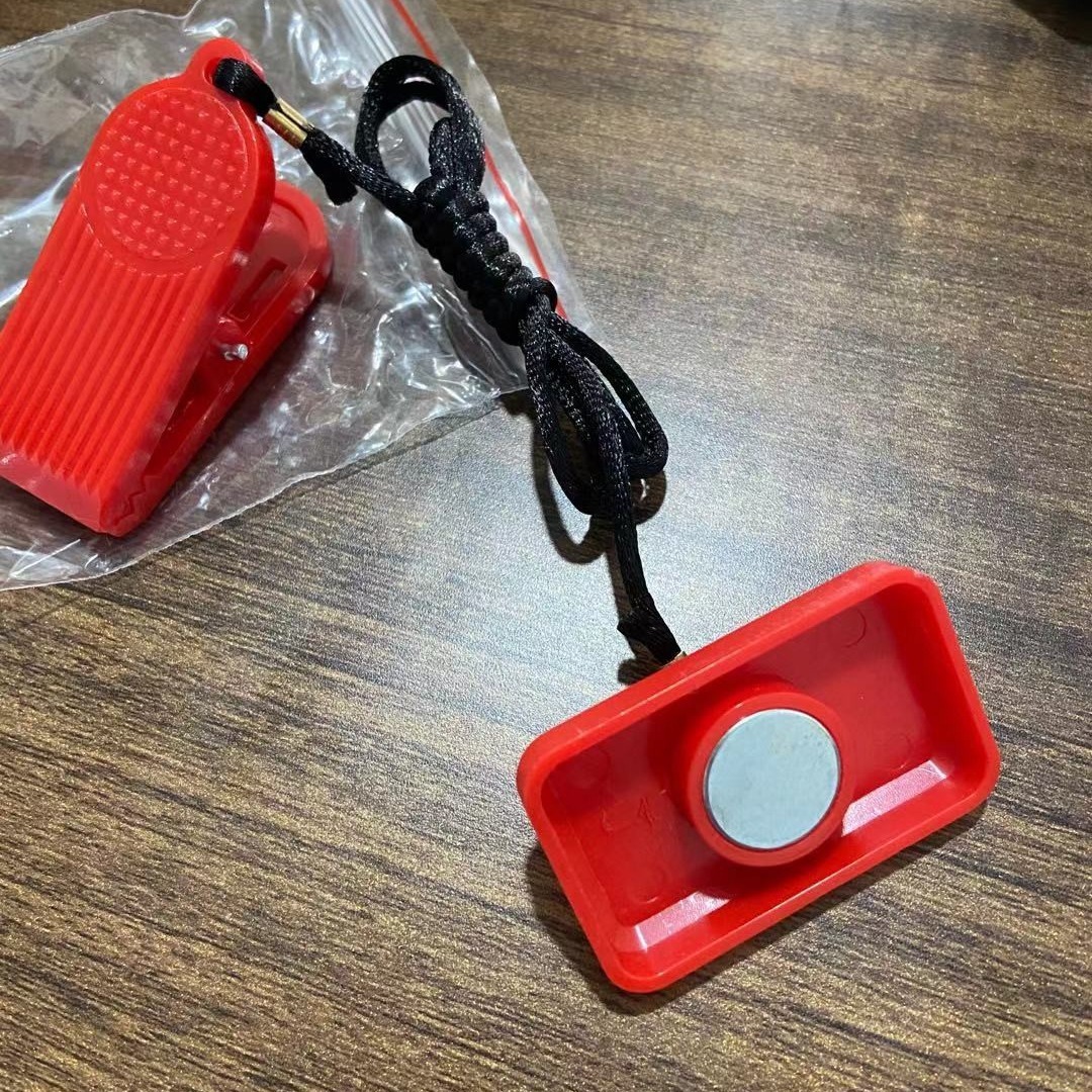Strong magnetic household electric treadmill safety magnetic buckle switch square safety key magnetic Emergency Stop Lock Universal