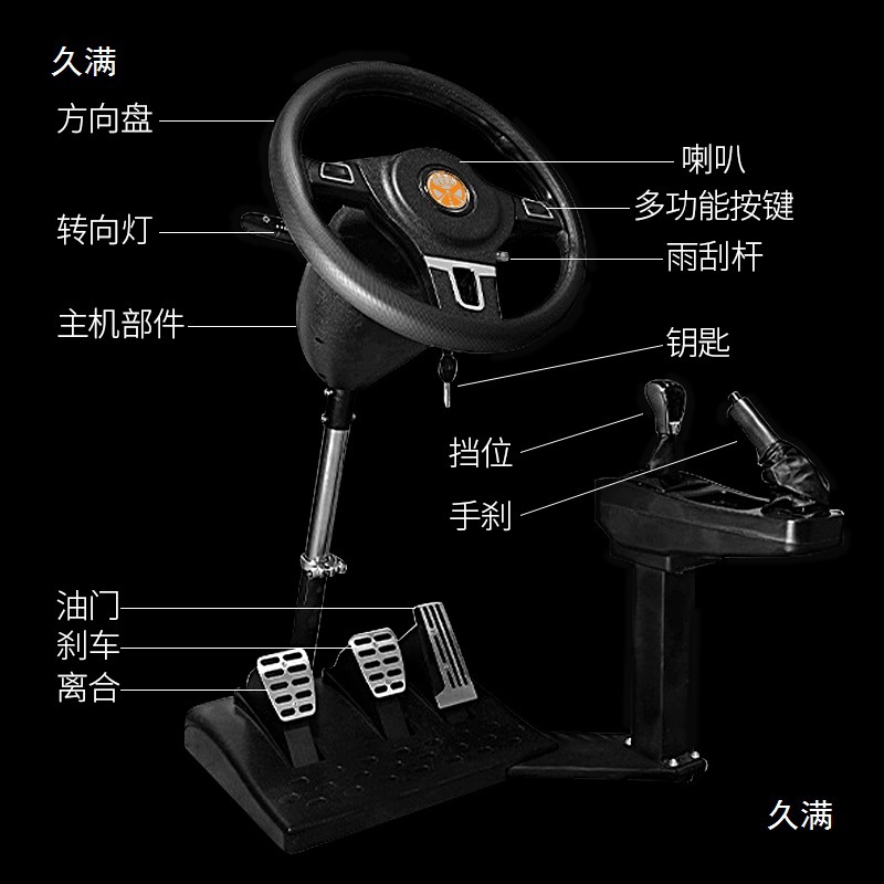 2025 New Car Driving Simulator Driving Test Subjects Two and Three Driving Test Training Machine Manual Transmission