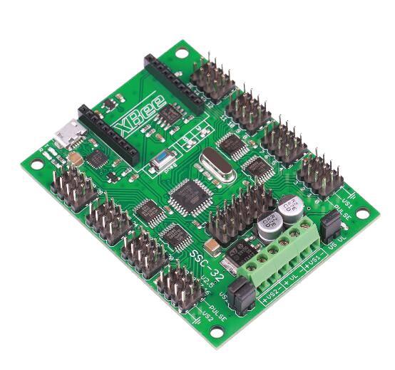 32-way steering gear controller biped robot 6DOF manipulator multi-degree of freedom control offline programming storage