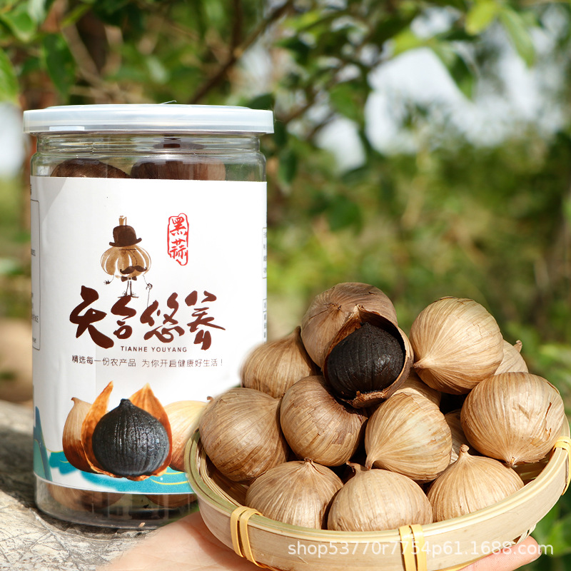 Tianhe Youyang Black Garlic Single Head Black Garlic Black Garlic Cloves 120 Days Fermentation 250g Barrel Fermented Black Garlic