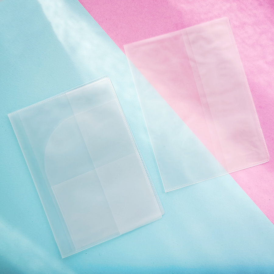 Universal passport protection cover for cross-border countries frosted transparent waterproof and dust-proof ID card multi-function protection clip