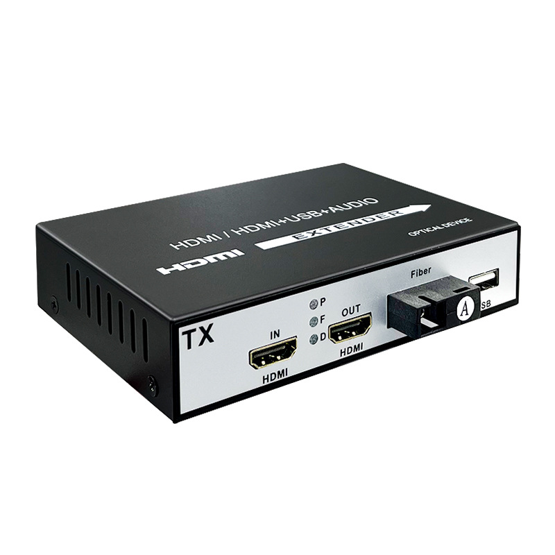 HDMI video optical transceiver audio and video optical fiber extender HDMI USB with ring out audio HD converter