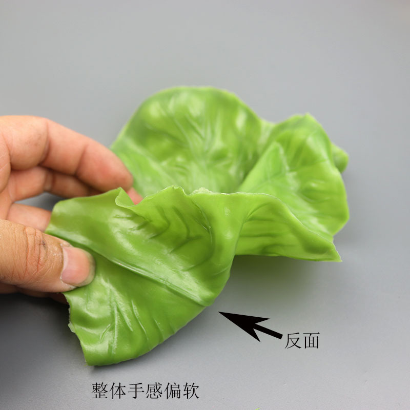 Simulation Lettuce Leaves Vegetable Fake Vegetable Fruit and Vegetable Model Decoration Props Lettuce Ornaments Fruit and Vegetable Leaves Large